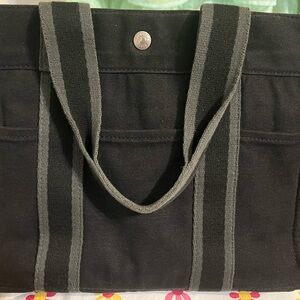 HERMES Fourre her bag canvas black